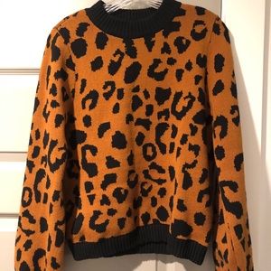 Leopard print sweater